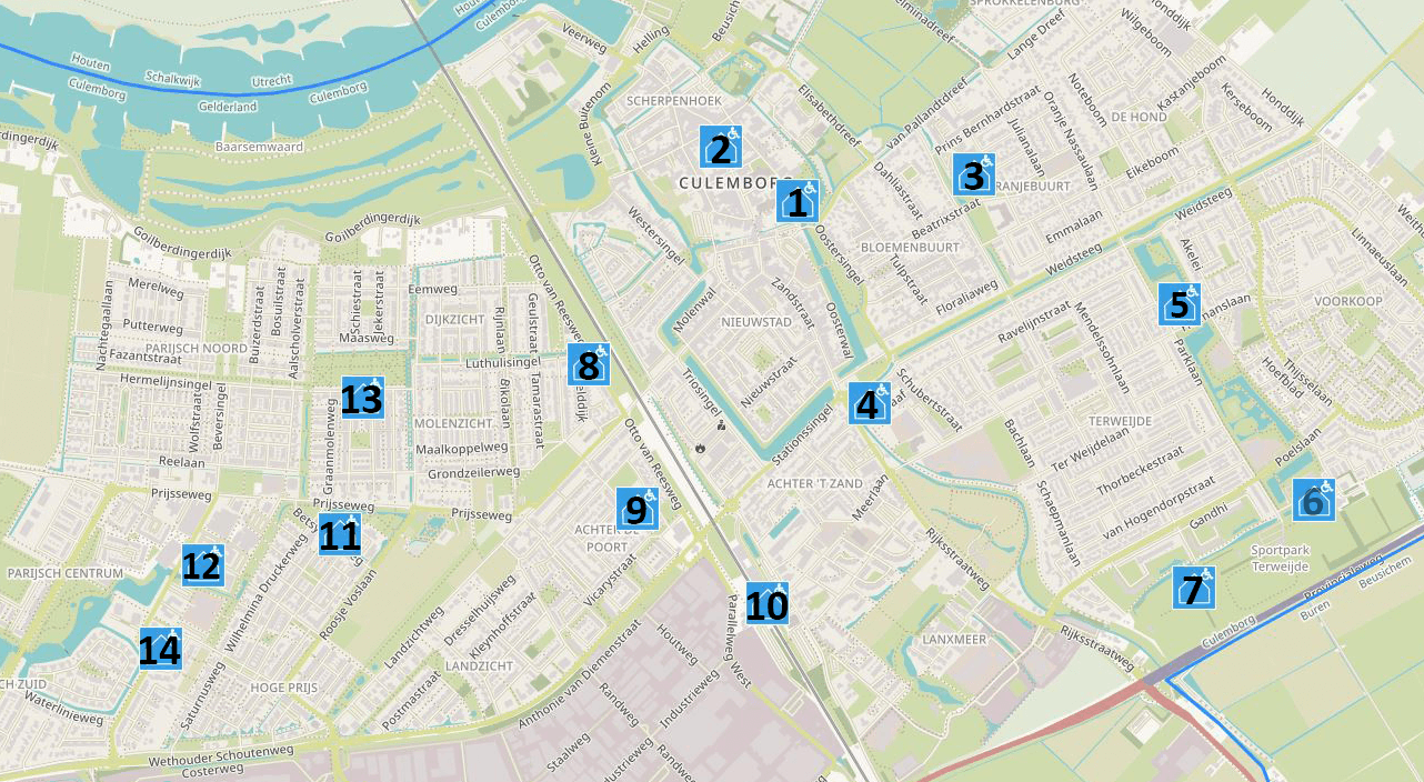 stembureaus op nummer op 6 juni 2024