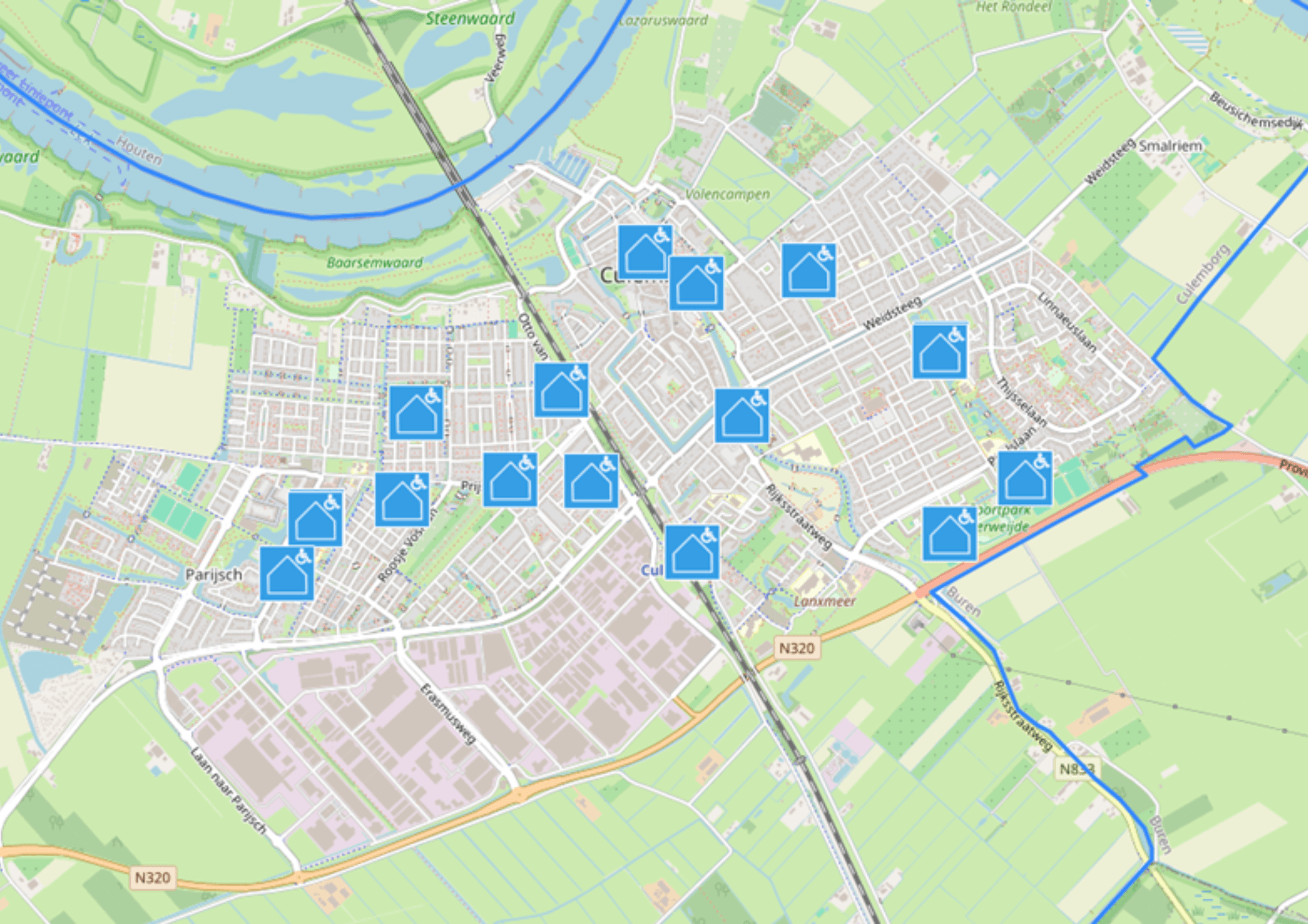 Stembureaus is gemeente Culemborg